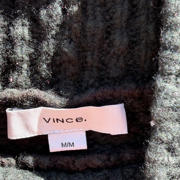 Vince Wool Blend Pullover Mock Neck Hunter Sweater, Size: M - Picture 4 of 13